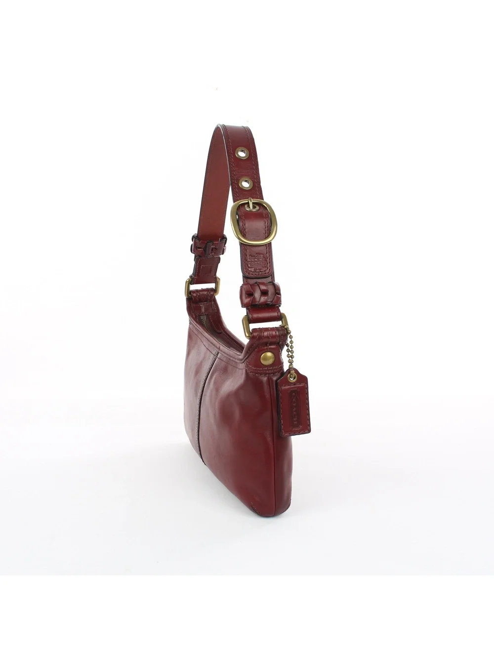 Coach Legacy Bleecker Burgundy Leather Bag F11415 Vtg Y2K